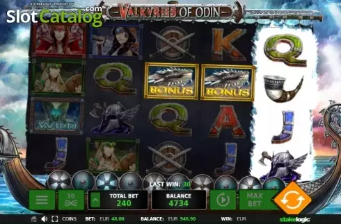 Οθόνη 6. Valkyries of Odin Κουλοχέρης