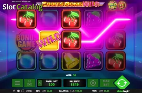 Άνοιγμα οθόνης αγώνα. Fruits Gone Wild Κουλοχέρης