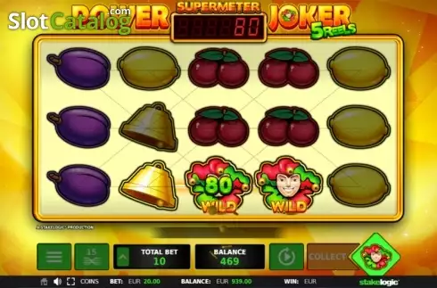 Άνοιγμα οθόνης αγώνα. Power Joker 5 Reels (Classic Joker) Κουλοχέρης 