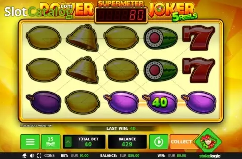 Λειτουργία Supermeter Win Win. Power Joker 5 Reels (Classic Joker) Κουλοχέρης 