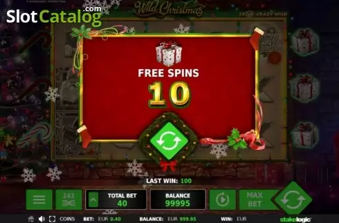 Οθόνη5. Wild Christmas (StakeLogic) Κουλοχέρης
