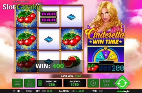 Οθόνη8. Cinderella Wintime Κουλοχέρης