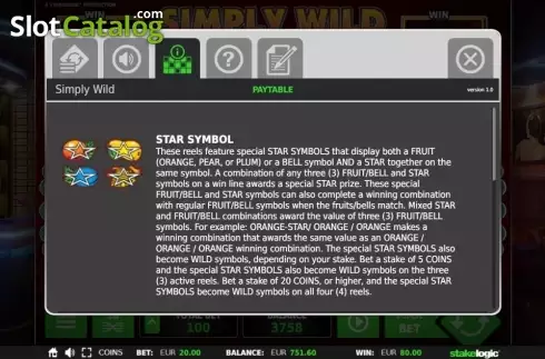 Οθόνη6. Simply Wild (StakeLogic) Κουλοχέρης