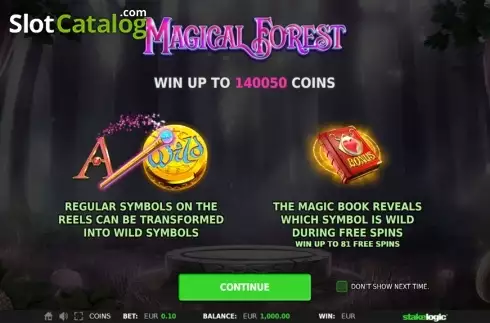 Οθόνη2. Magical Forest (StakeLogic) Κουλοχέρης