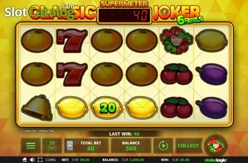 Οθόνη6. Classic Joker 6 Reels Κουλοχέρης