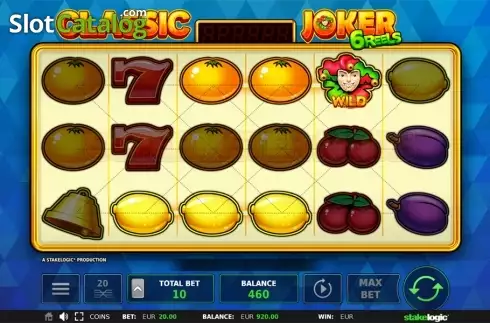 Οθόνη4. Classic Joker 6 Reels Κουλοχέρης