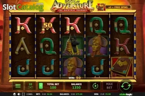 Οθόνη5. Book of Adventure (StakeLogic) Κουλοχέρης