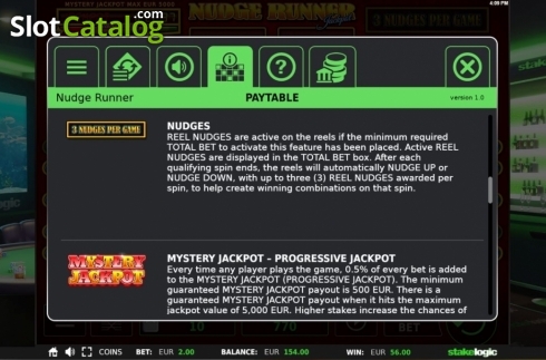 Οθόνη6. Nudge Runner Κουλοχέρης 