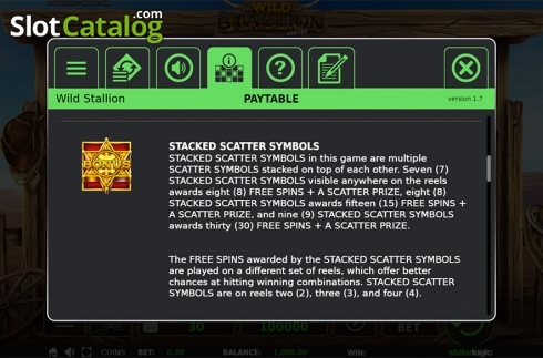 Οθόνη8. Wild Stallion Κουλοχέρης
