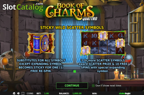 Οθόνη2. Book of Charms (StakeLogic) Κουλοχέρης