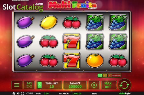 Οθόνη3. Multi Fruits Quattro Κουλοχέρης