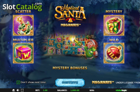 Οθόνη2. Mystical Santa Megaways Κουλοχέρης