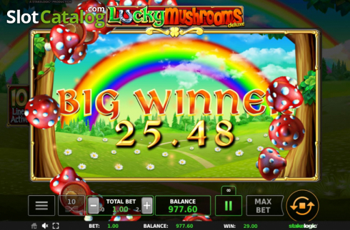 Οθόνη6. Lucky Mushrooms Deluxe Κουλοχέρης 