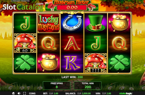 Οθόνη8. Lucky Mushrooms Deluxe Κουλοχέρης 