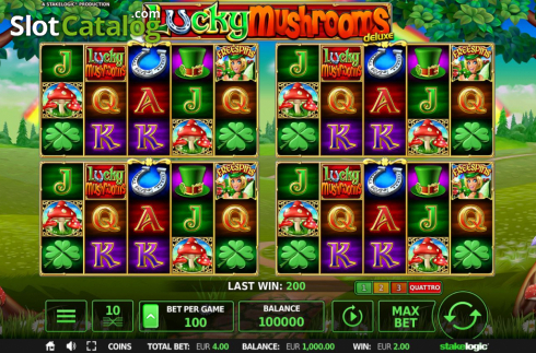 Οθόνη9. Lucky Mushrooms Deluxe Κουλοχέρης 