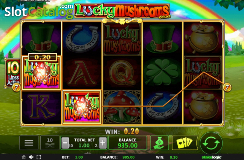 Οθόνη4. Lucky Mushrooms Deluxe Κουλοχέρης 