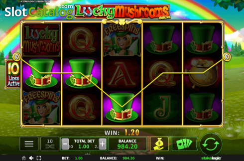 Οθόνη5. Lucky Mushrooms Deluxe Κουλοχέρης 