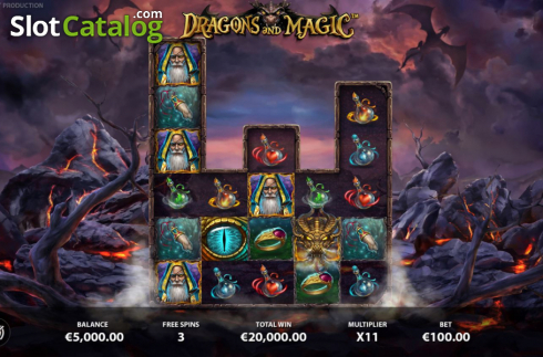Οθόνη9. Dragons And Magic Κουλοχέρης
