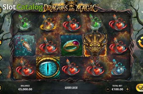 Οθόνη2. Dragons And Magic Κουλοχέρης