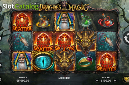 Οθόνη6. Dragons And Magic Κουλοχέρης