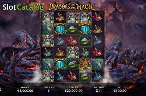 Οθόνη8. Dragons And Magic Κουλοχέρης