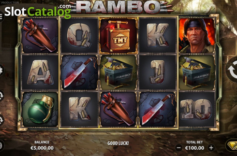 Οθόνη2. Rambo (StakeLogic) Κουλοχέρης 