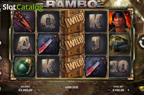 Οθόνη3. Rambo (StakeLogic) Κουλοχέρης 