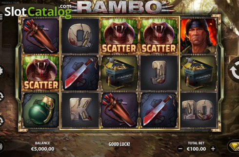 Οθόνη4. Rambo (StakeLogic) Κουλοχέρης 