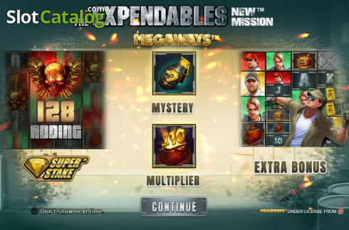 Οθόνη2. The Expendables New Mission Megaways Κουλοχέρης