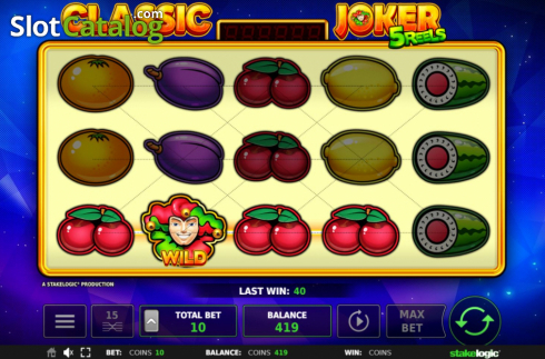 Οθόνη4. Classic Joker 5 Reels Κουλοχέρης