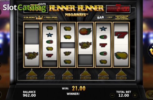 Οθόνη3. Runner Runner Megaways Κουλοχέρης