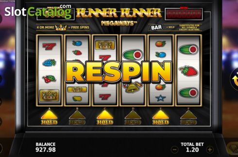 Οθόνη5. Runner Runner Megaways Κουλοχέρης