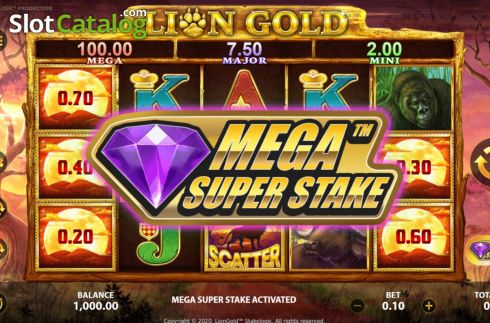 Οθόνη4. Lion Gold Super Stake Edition Κουλοχέρης