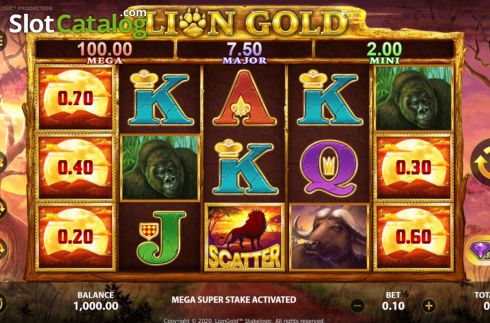 Οθόνη5. Lion Gold Super Stake Edition Κουλοχέρης