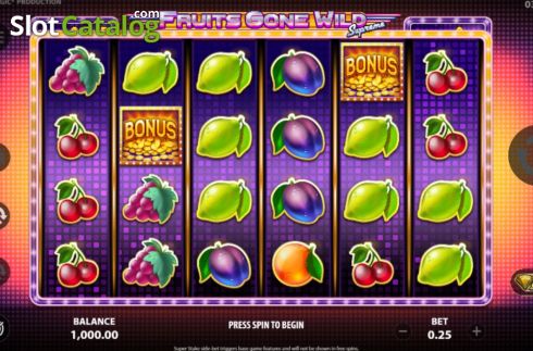 Οθόνη3. Fruits Gone Wild Supreme Κουλοχέρης 
