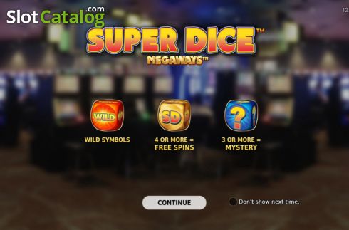 Οθόνη2. Super Dice Megaways Κουλοχέρης