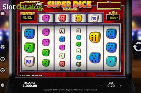 Οθόνη3. Super Dice Megaways Κουλοχέρης