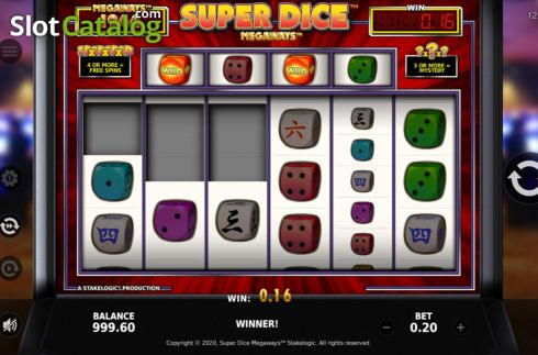 Οθόνη4. Super Dice Megaways Κουλοχέρης
