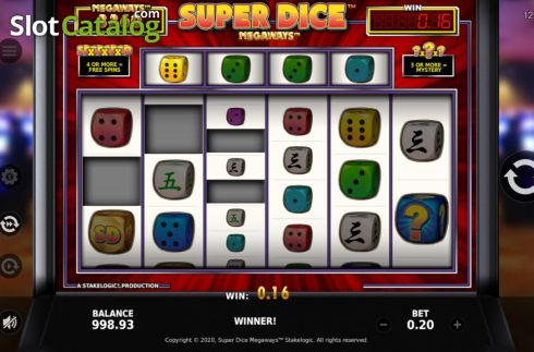 Οθόνη5. Super Dice Megaways Κουλοχέρης