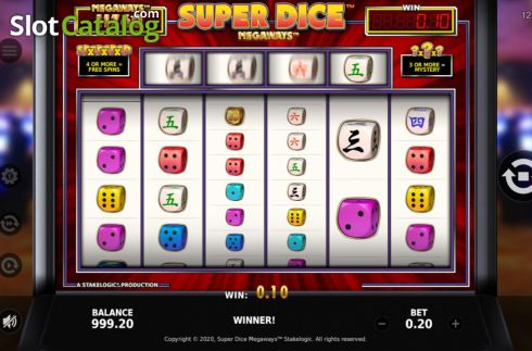 Οθόνη6. Super Dice Megaways Κουλοχέρης