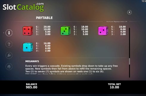 Οθόνη9. Dice Runner Megaways Κουλοχέρης
