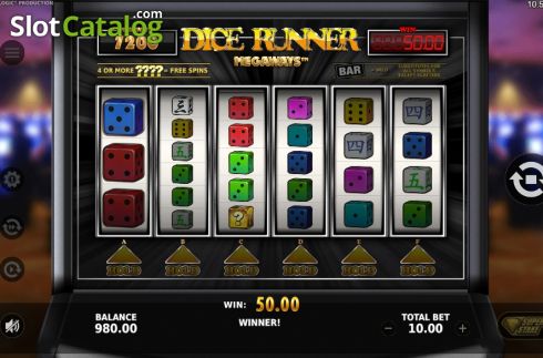 Οθόνη3. Dice Runner Megaways Κουλοχέρης