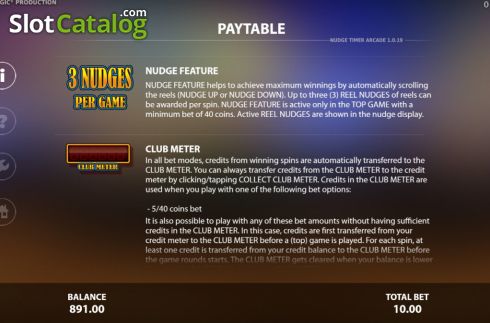 Οθόνη9. Nudge Timer Arcade Κουλοχέρης