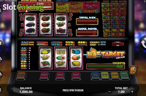 Οθόνη3. Hot Target Arcade Κουλοχέρης