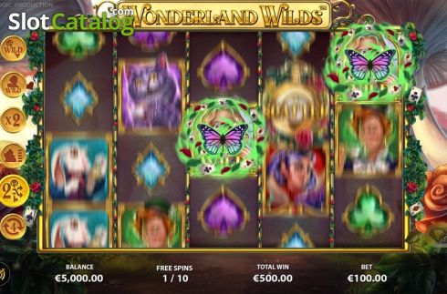 Οθόνη9. Wonderland Wilds Κουλοχέρης 