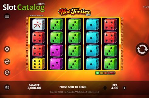 Οθόνη2. Hot Forties Dice Κουλοχέρης 