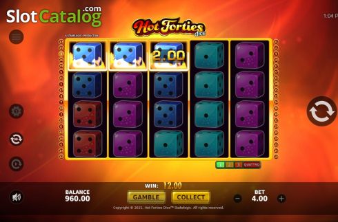 Οθόνη4. Hot Forties Dice Κουλοχέρης 