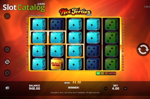 Οθόνη6. Hot Forties Dice Κουλοχέρης 