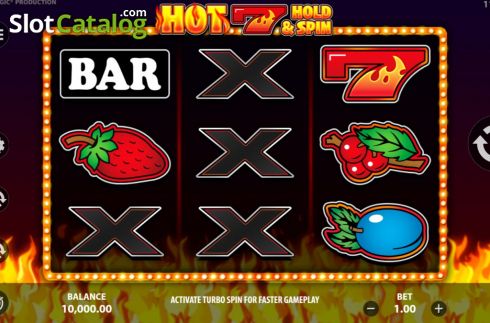 Οθόνη3. Hot 7 Hold and Spin Κουλοχέρης