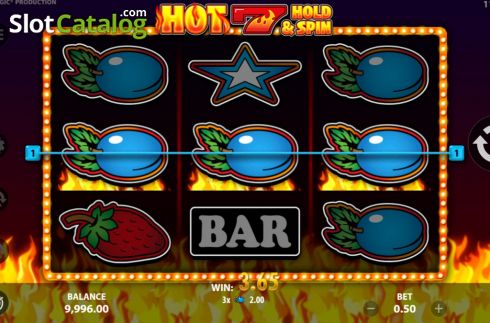 Οθόνη5. Hot 7 Hold and Spin Κουλοχέρης